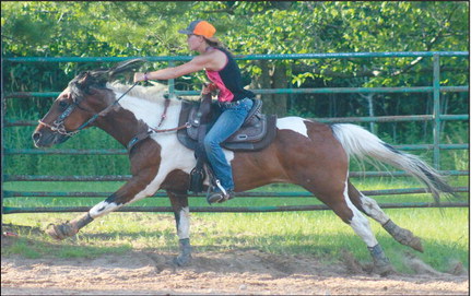 Obstacles to challenge horses in July 12 Pleasure Riders event