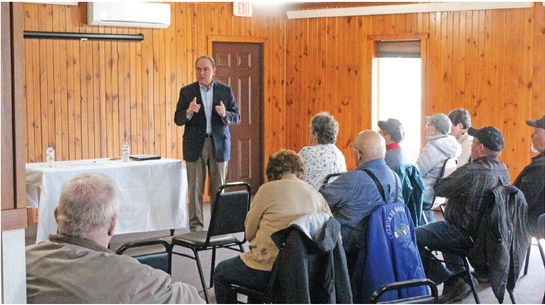 Tiffany holds listening session in county