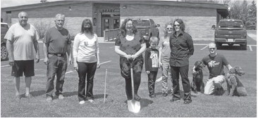 Rib Lake library breaks ground on outdoor space