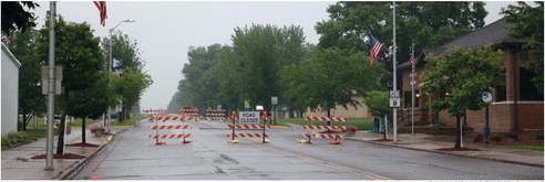 Broken sewer line repaired with more extensive route taken