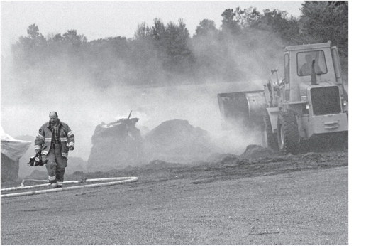 Tractor vs. motorcycle