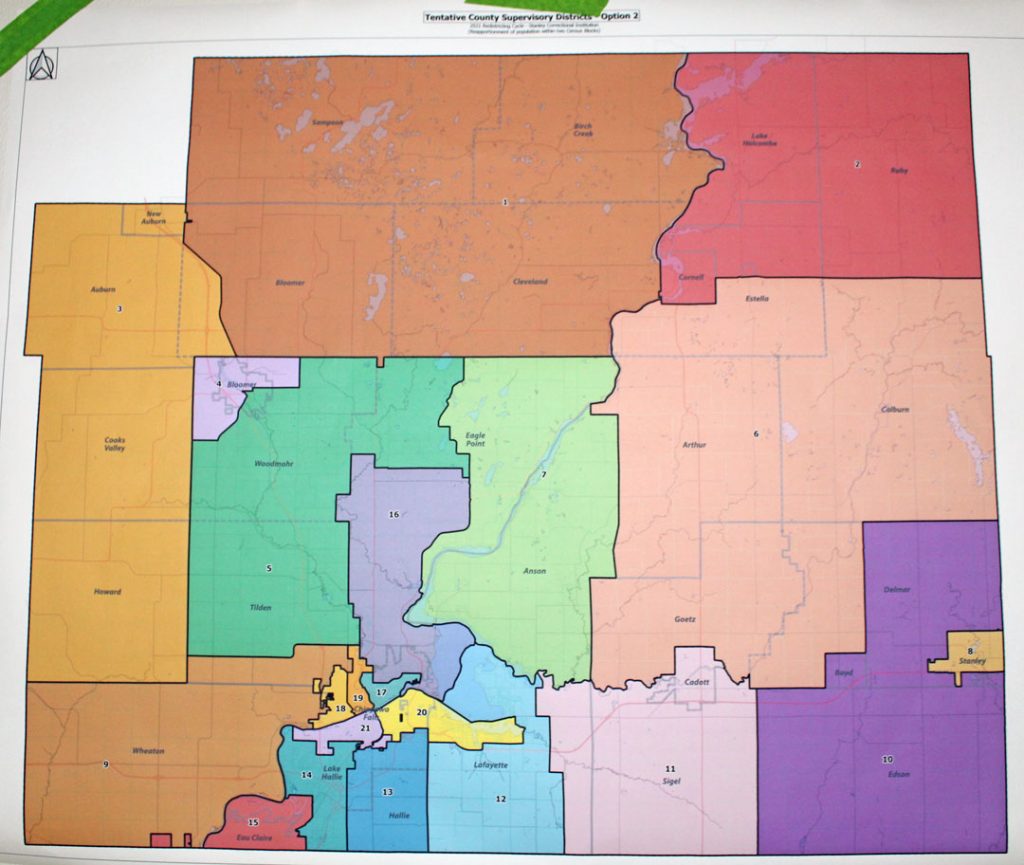 Chippewa County approves tentative supervisory districts Central