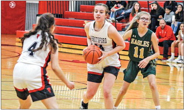 Falcon girls throttle the  Screaming Eagles 57-21