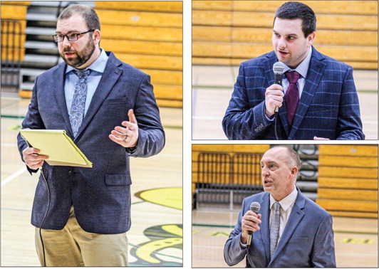 The final three principal candidates speak to Colby