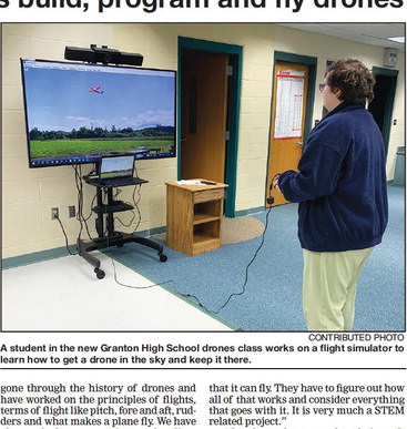 New class lets Granton students build, program and fly drones