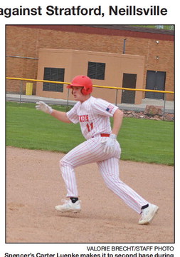 Spencer baseball defeats Loyal twice; comes up short against Stratford, Neillsville