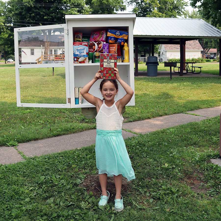 Community food boxes there for those in need