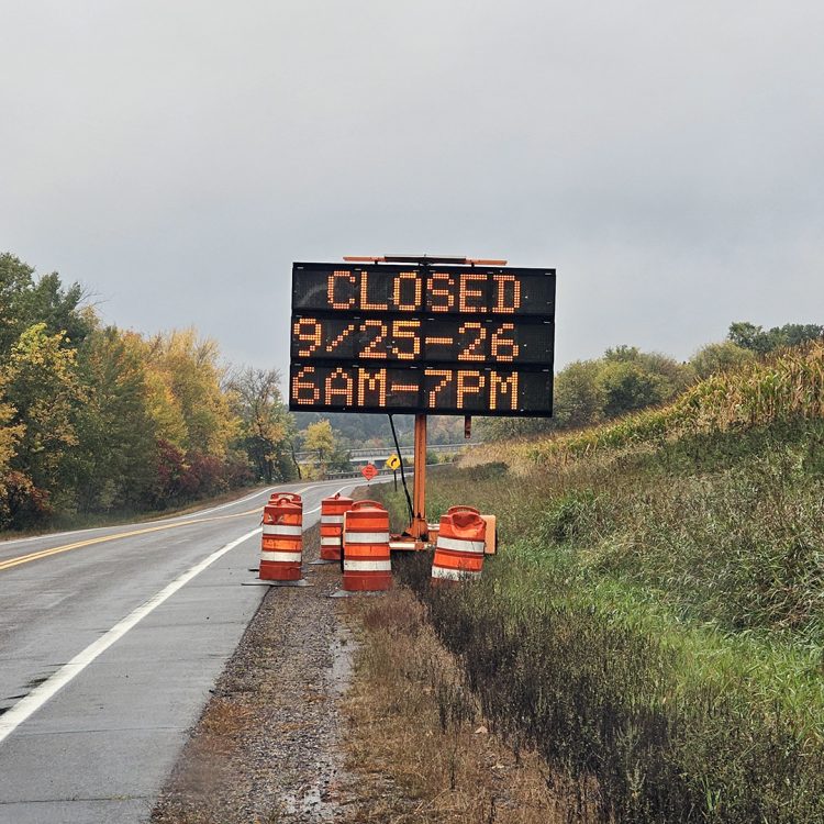 Pavement work causes closure of Cobban Bridge