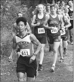 Spencer cross country team  competes at Athens