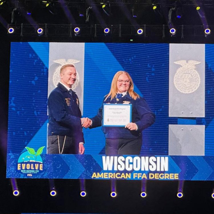 Gilles earns the highest achievement from FFA - Central Wisconsin News