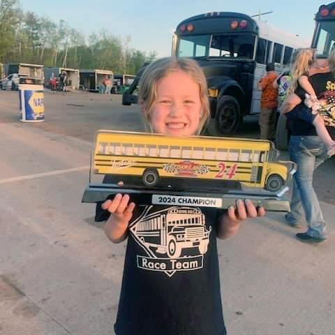 Lorenzen brings home third straight bus race trophy