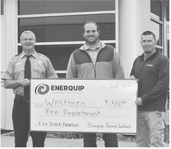 Enerquip supports Westboro Volunteer Fire Department