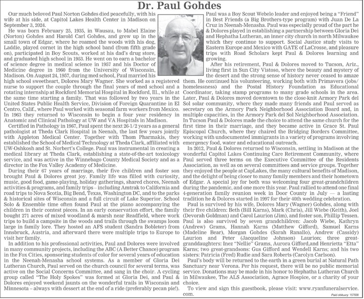 Dr. Paul Gohdes