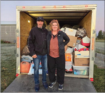 Greenwood couple delivers donations to hurricane victims