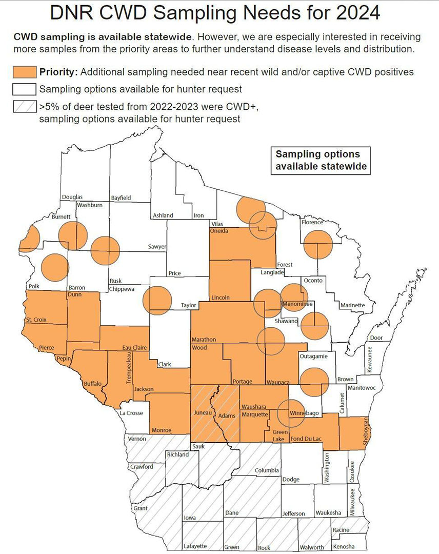 Wisconsin DNR reminds hunters to test deer, take action to slow spread of CWD