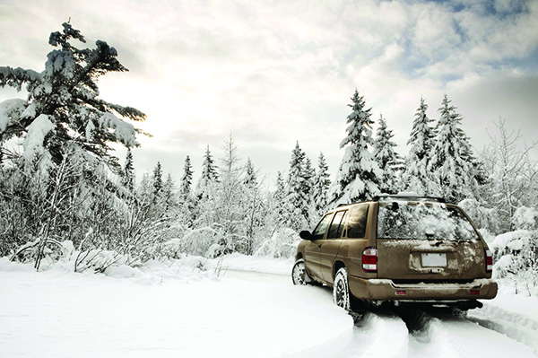 Road conditions change rapidly in a Wisconsin winter