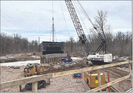 New Highway M bridge coming to life